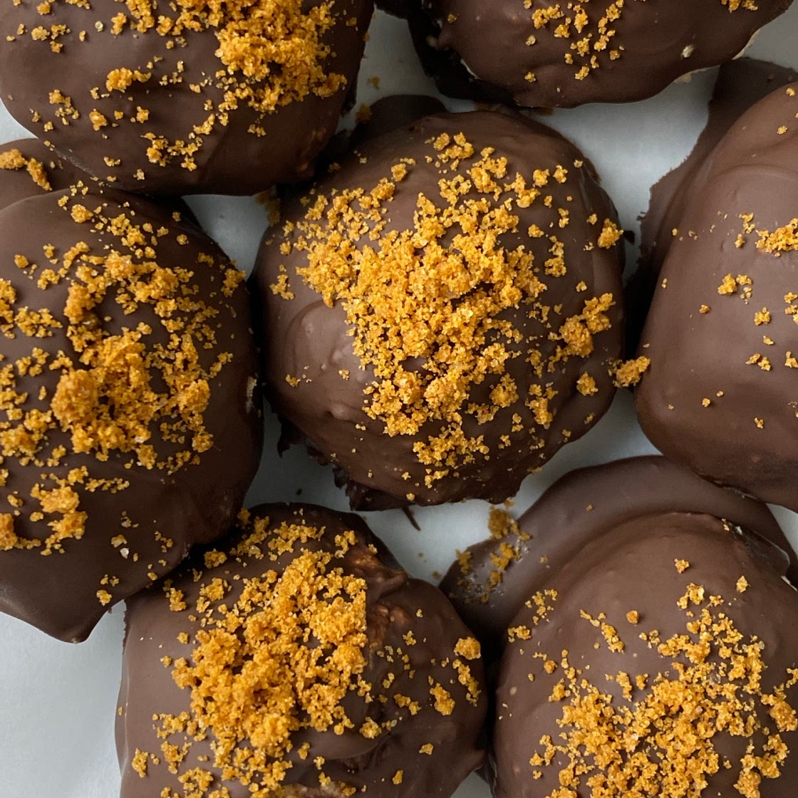 Easy, High Protein Snack Idea | Chocolate Covered Quark Balls