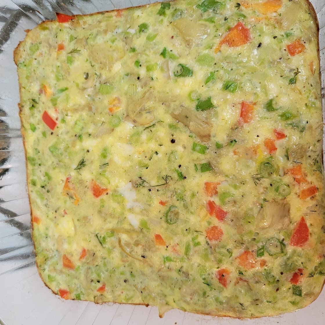 Spinach, Feta, and Artichoke Breakfast Bake