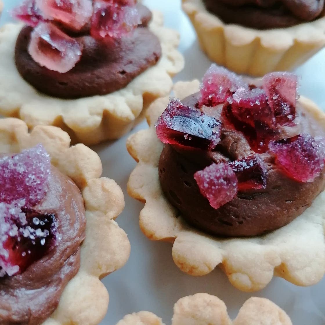 Mini chocolate tart cookies ๐๐!