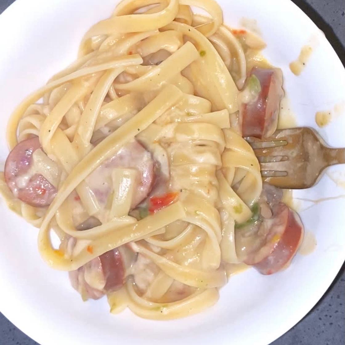 Smoked Sausage and Alfredo
