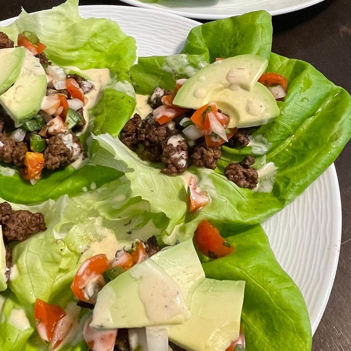 (Paleo, Whole30) Beef Lettuce Tacos w/ Fresh Pico — Bottomless Chef