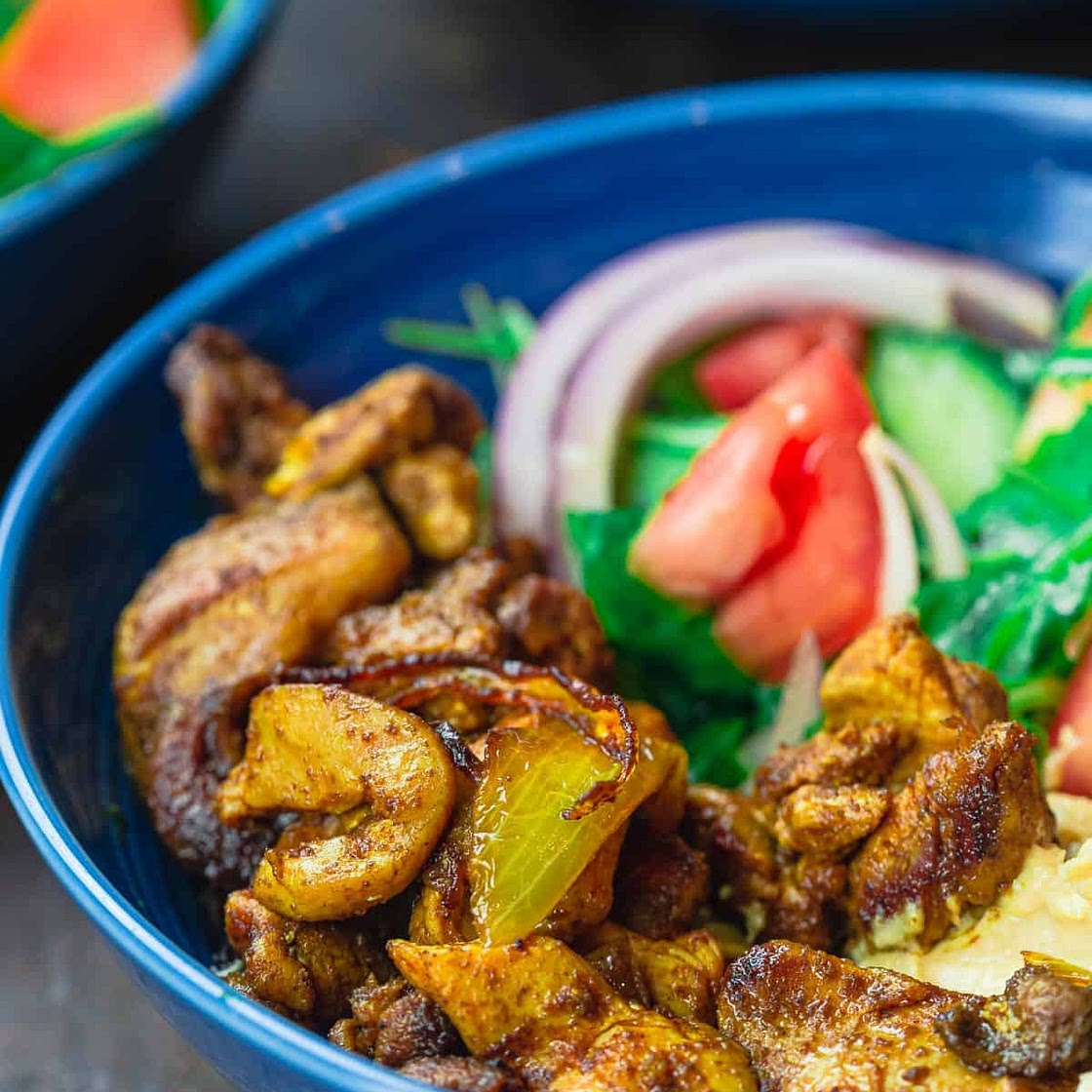 Chicken Shawarma Salad Bowls