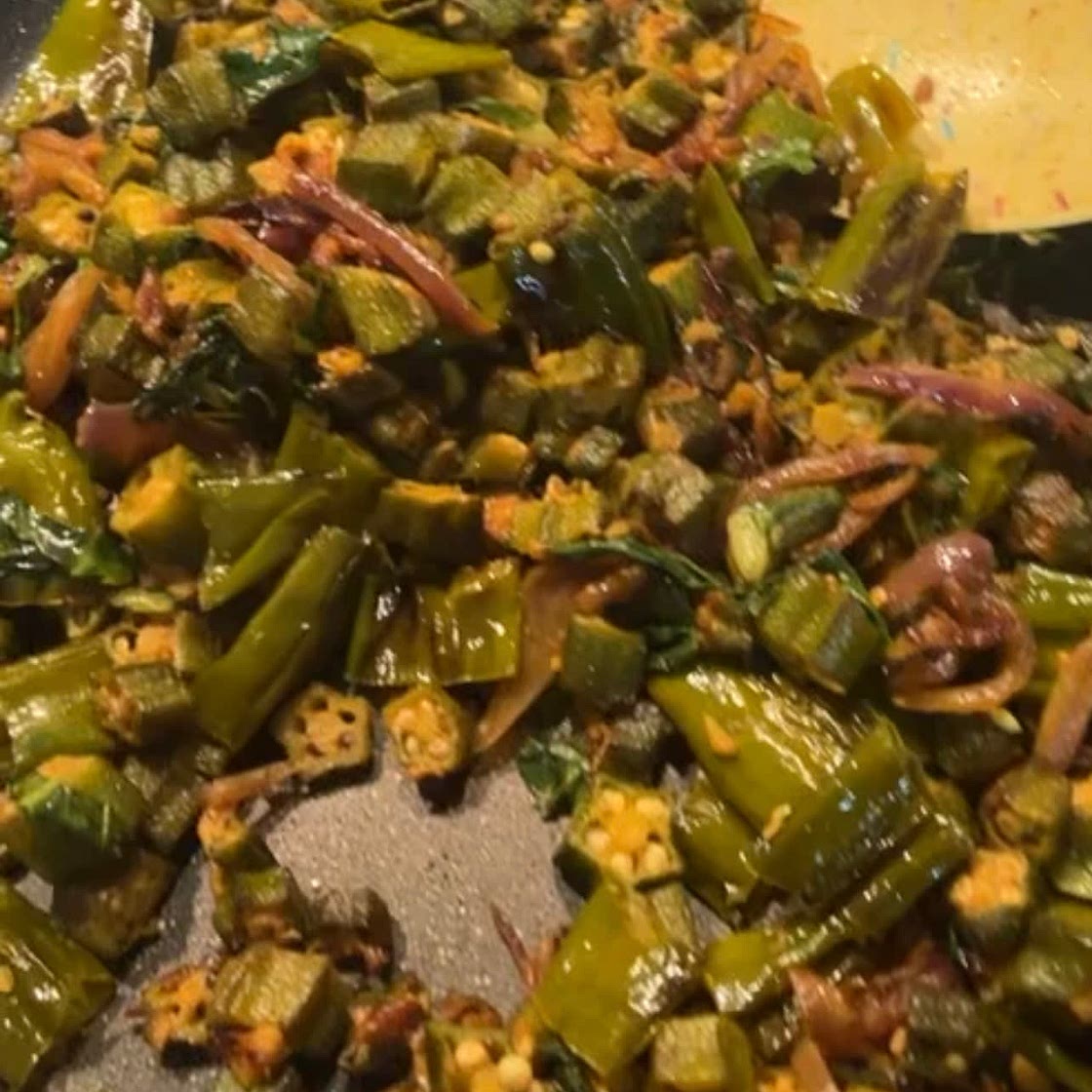 Twisted Bhindi (okra)