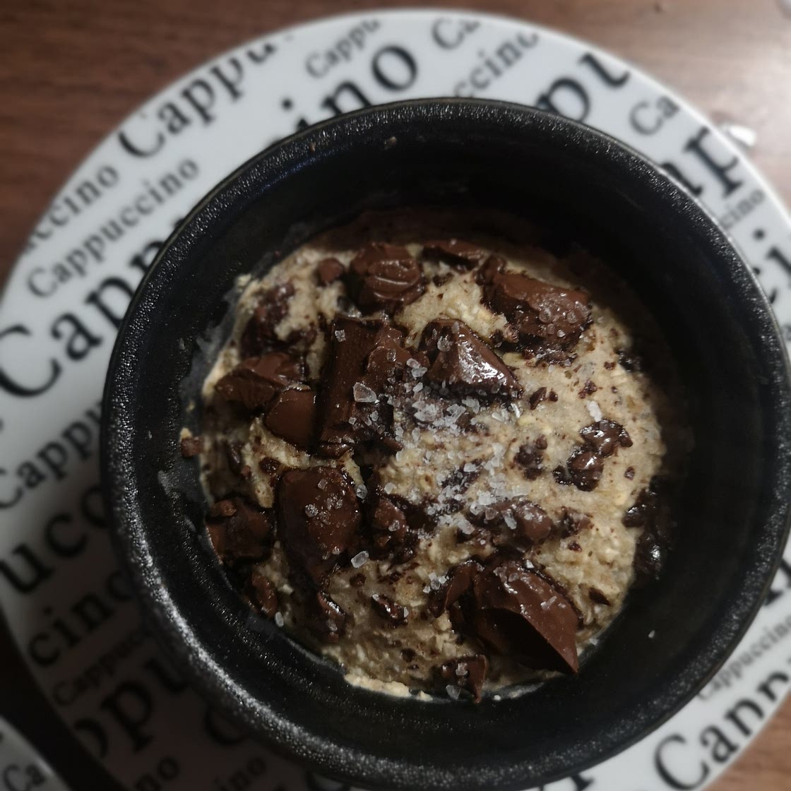 Chocolate cookie baked oats