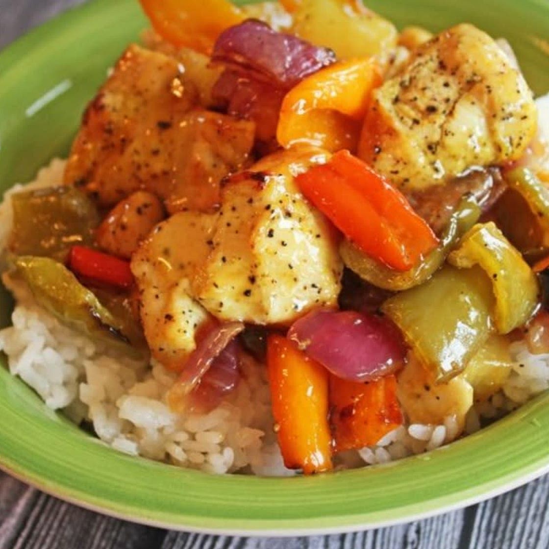Sheet Pan Hawaiian Pineapple Chicken