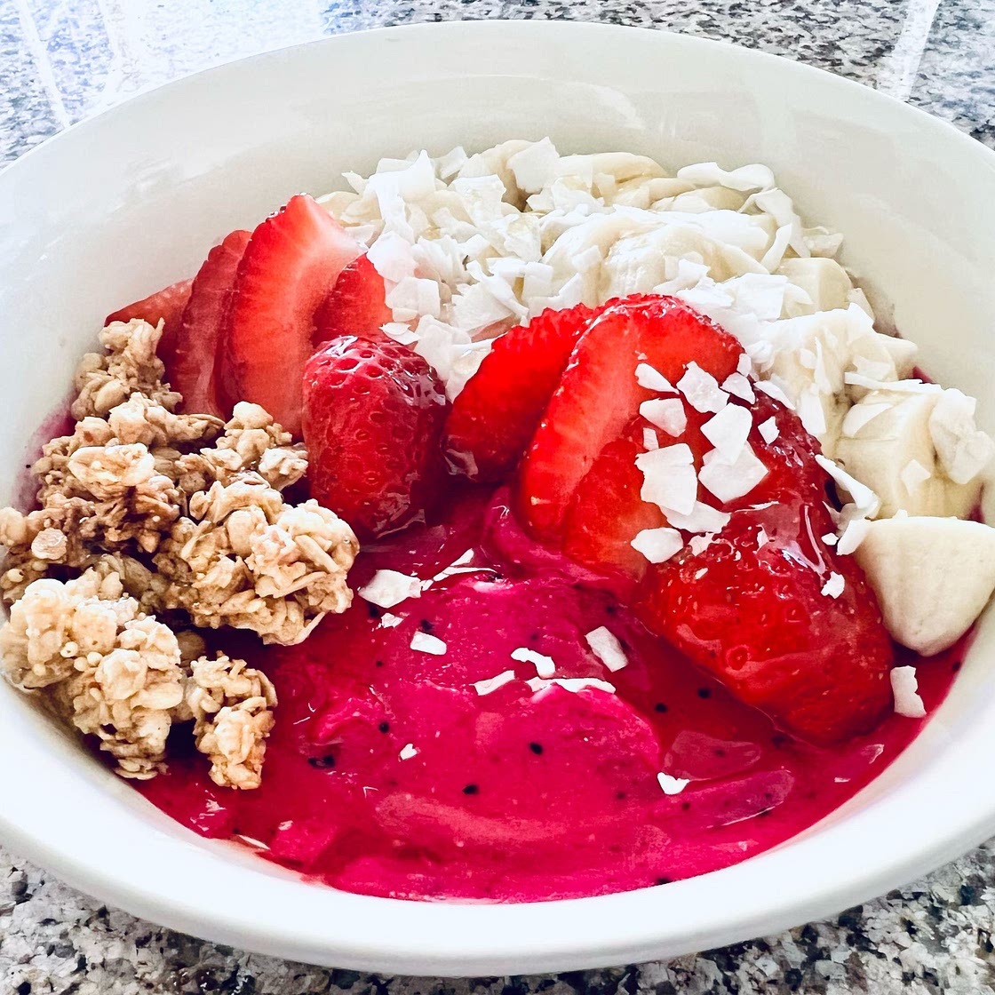 Pitaya Mango Banana Nice Cream