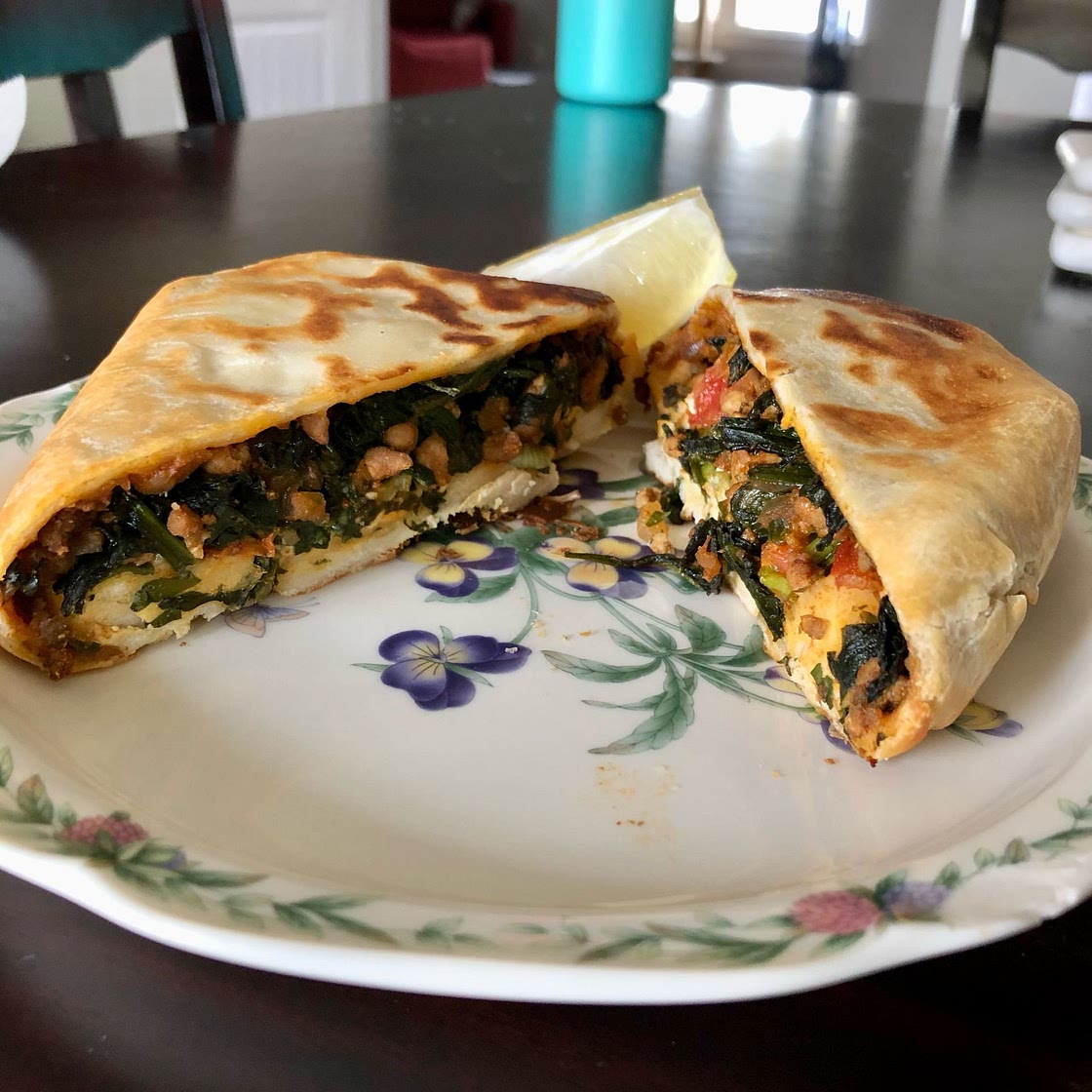 Turkish Gozleme with Minced Lamb