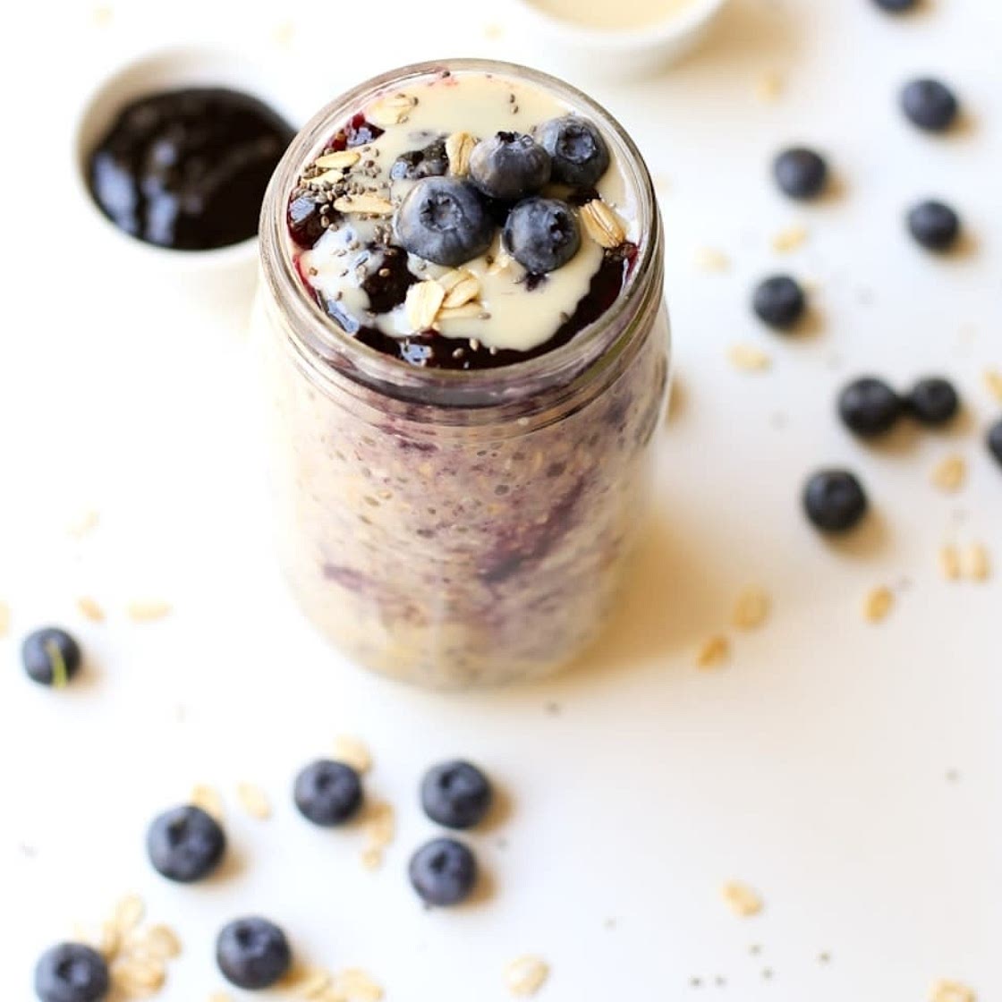 Blueberry Muffin Overnight Oats