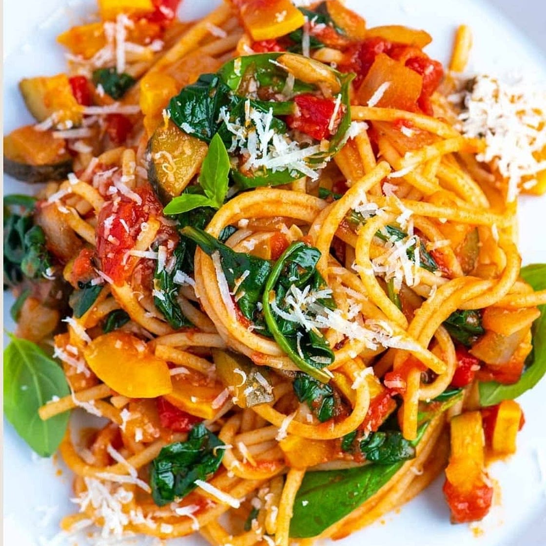 Veggie Loaded Sausage Pasta