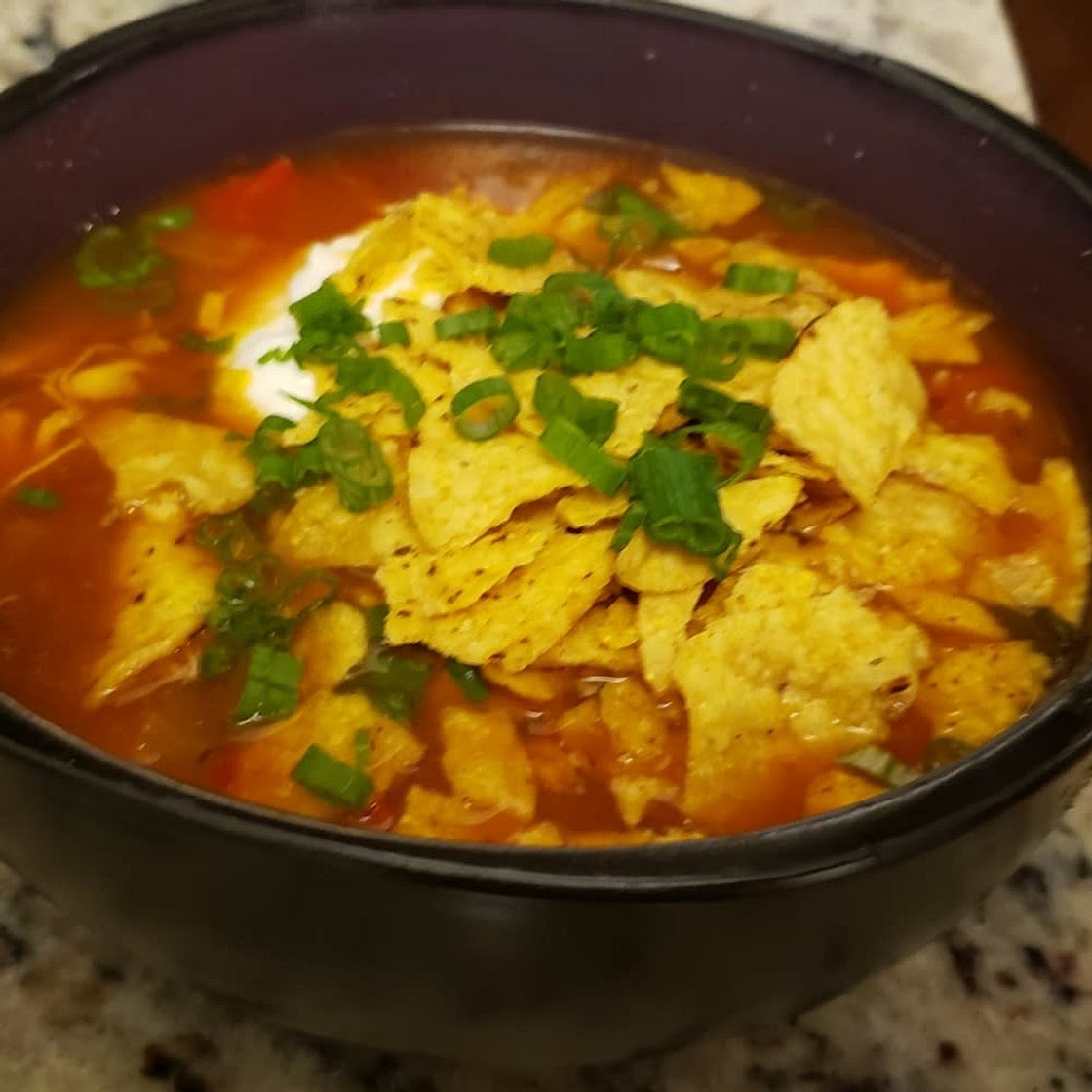 Pressure Cooker Chicken Tortilla Soup