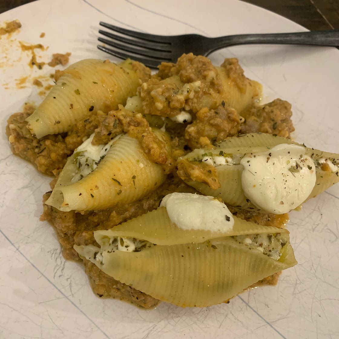 Spicy Pumpkin and Pesto Cheese Stuffed Shells