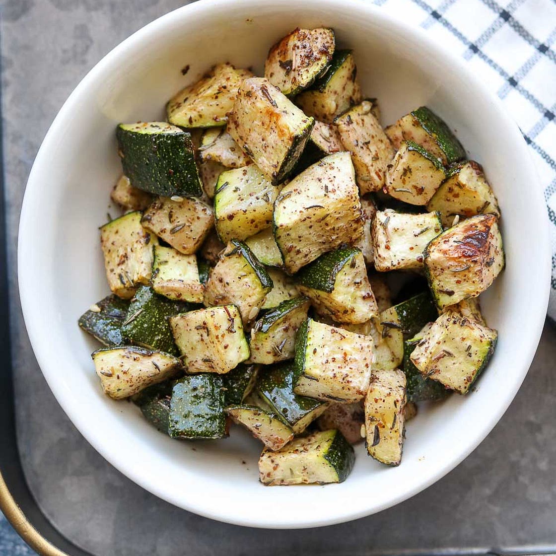 Oven Roasted Za'atar Zucchini