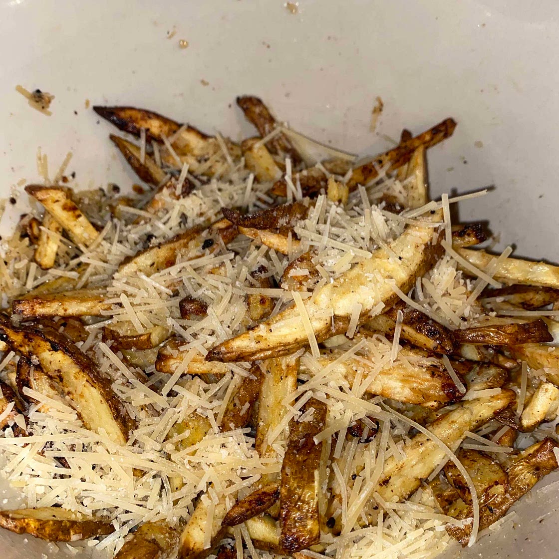 Air Fryer Garlic Parmesan Truffle Fries