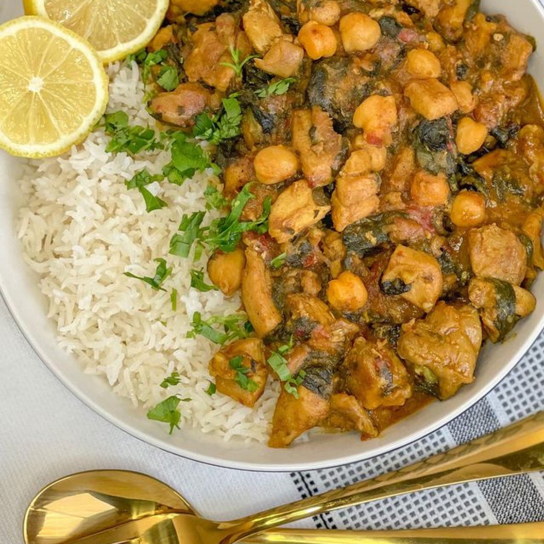 Coconut curry chicken