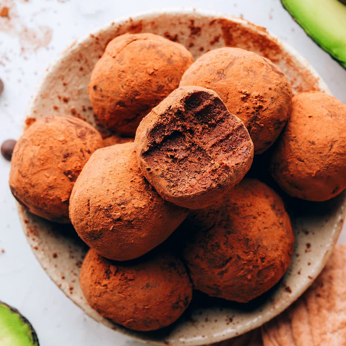 Dark Chocolate Avocado Truffles