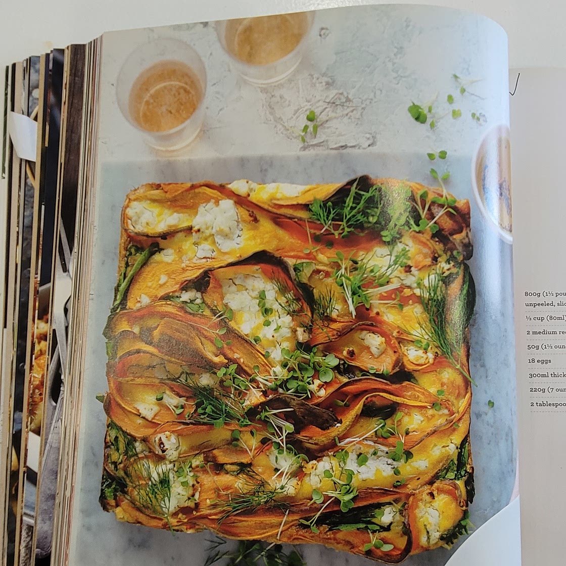Kumura & Goats Cheese Cheese Frittata
