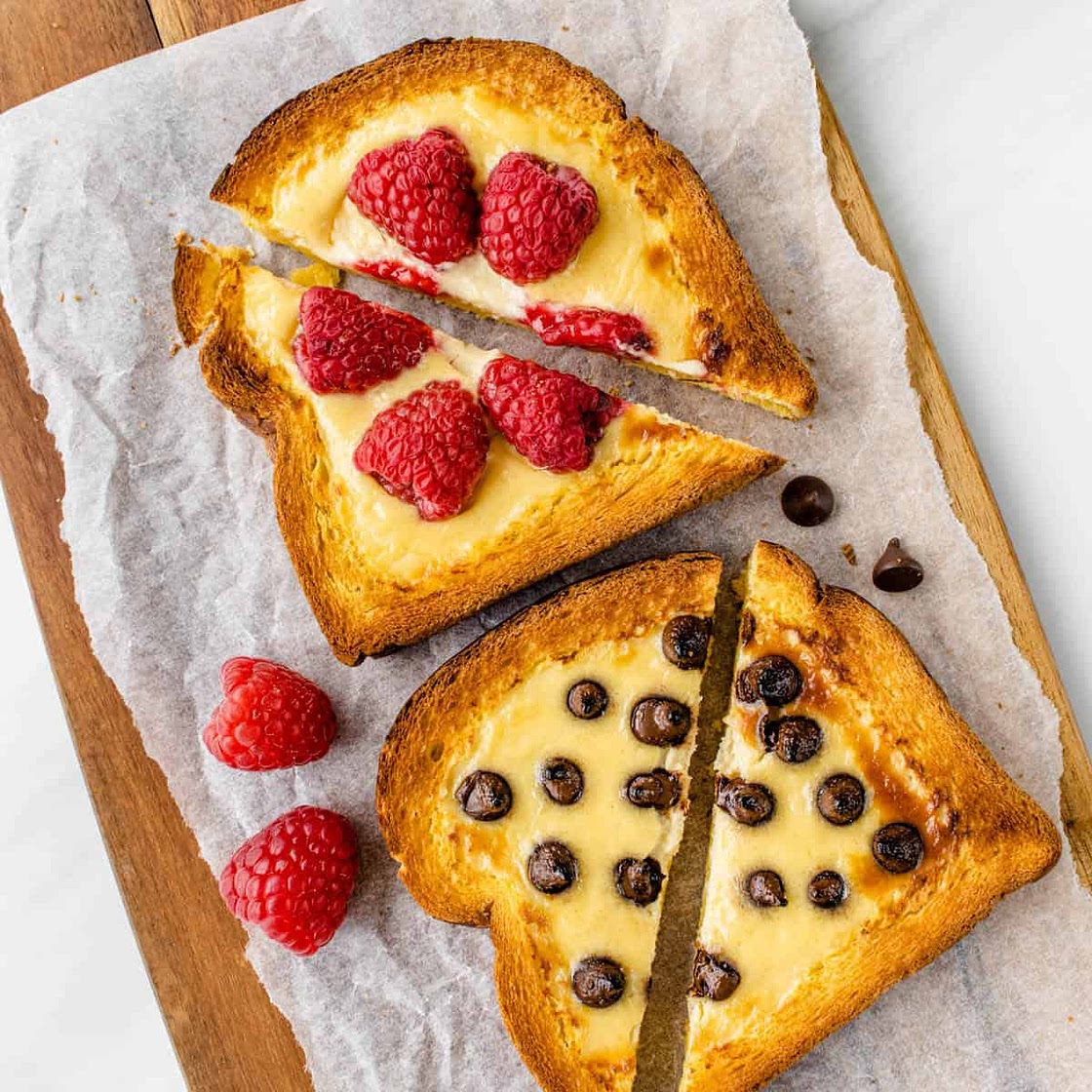 Custard Yogurt Toast (Viral Tiktok Recipe)