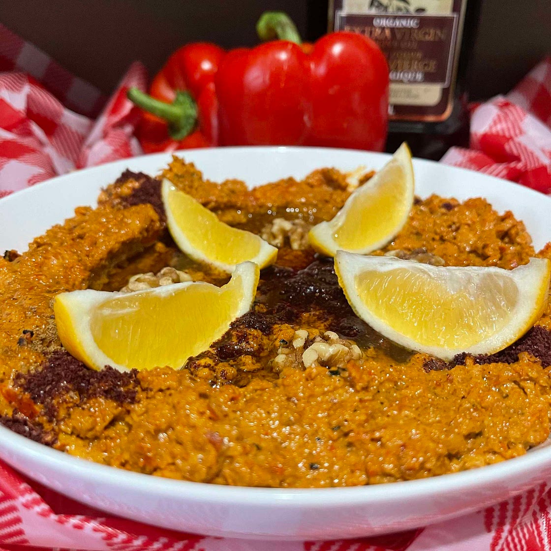 Muhammara - Turkish Red Pepper and Walnut Dip