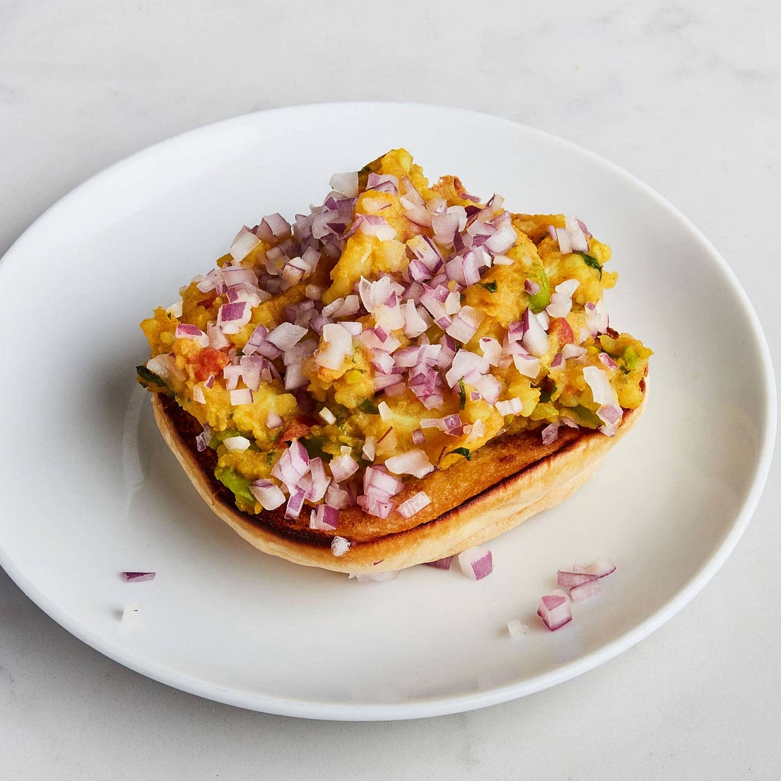 Pav Bhaji on Potato Rolls