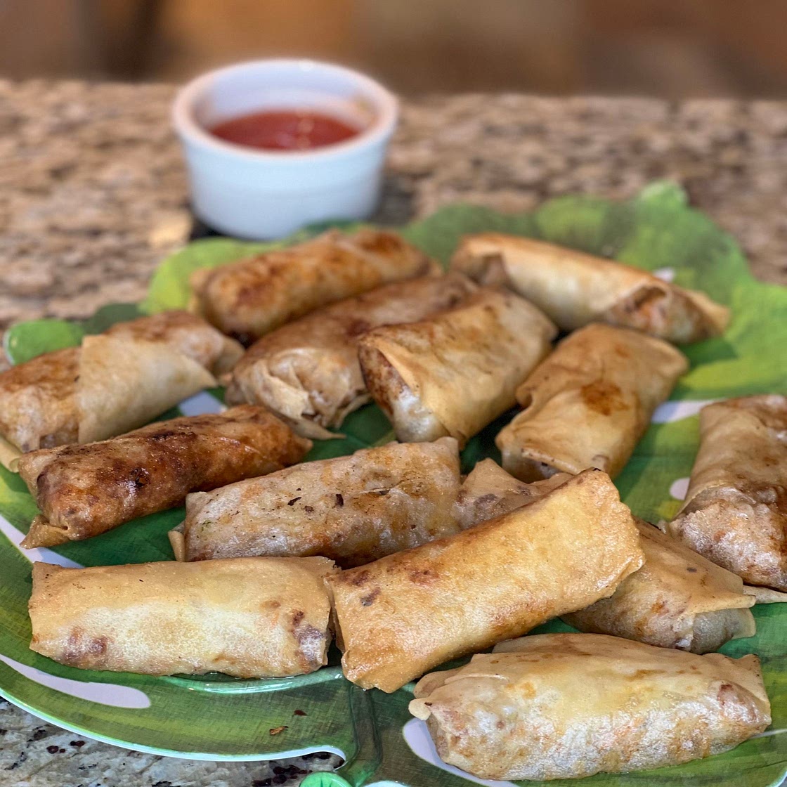 Pork and shrimp spring rolls