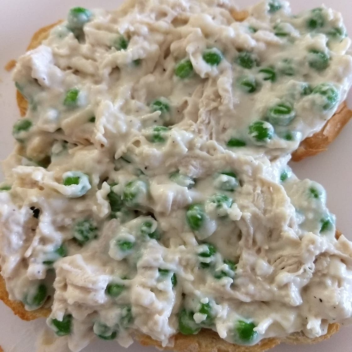 Creamed Chicken on Toast