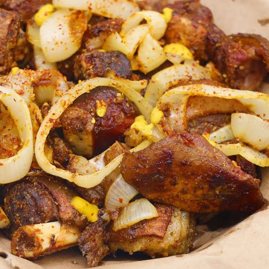 Oven Baked Goat Meat Dibi Afra
