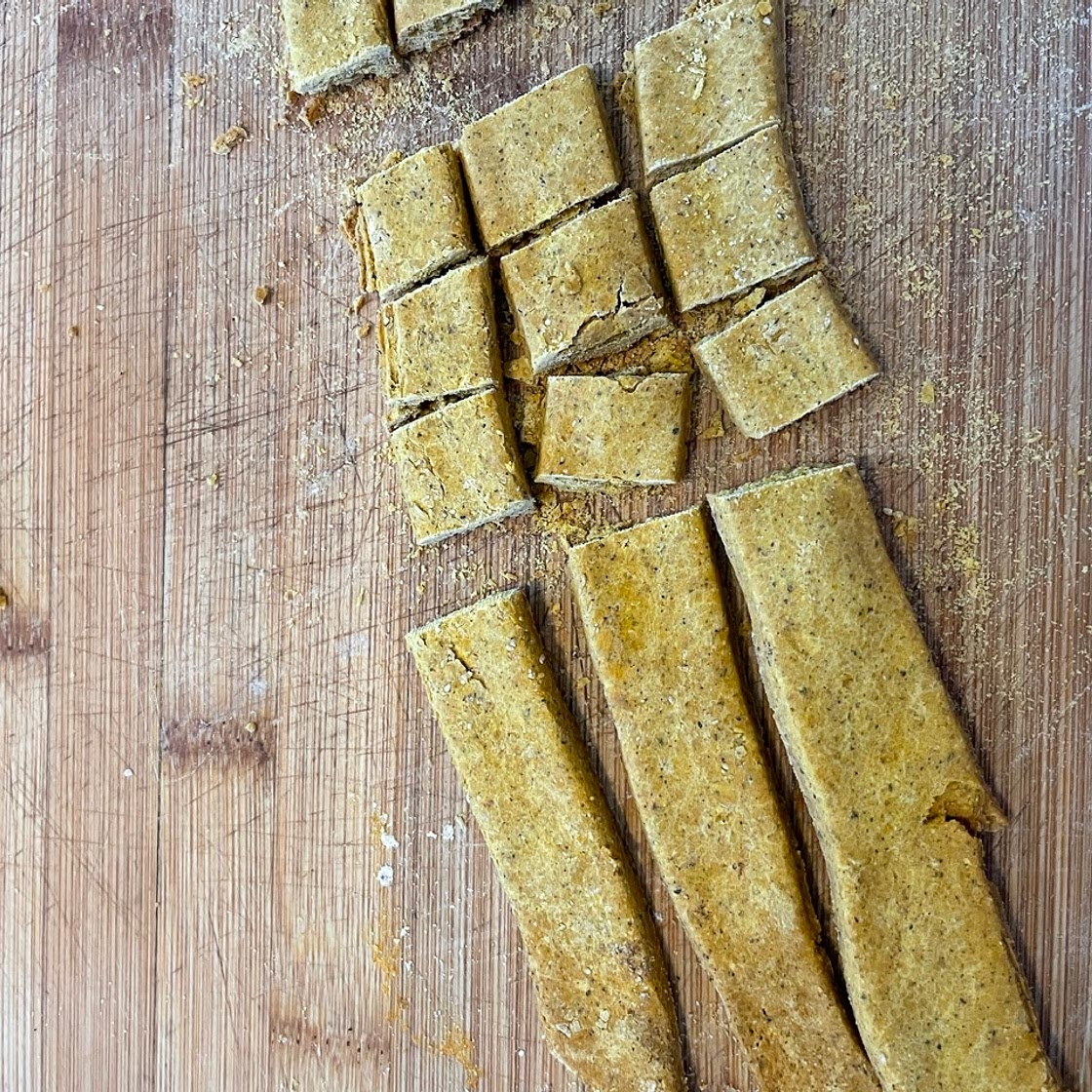 Peanut Butter and Pumpkin Dog Treats