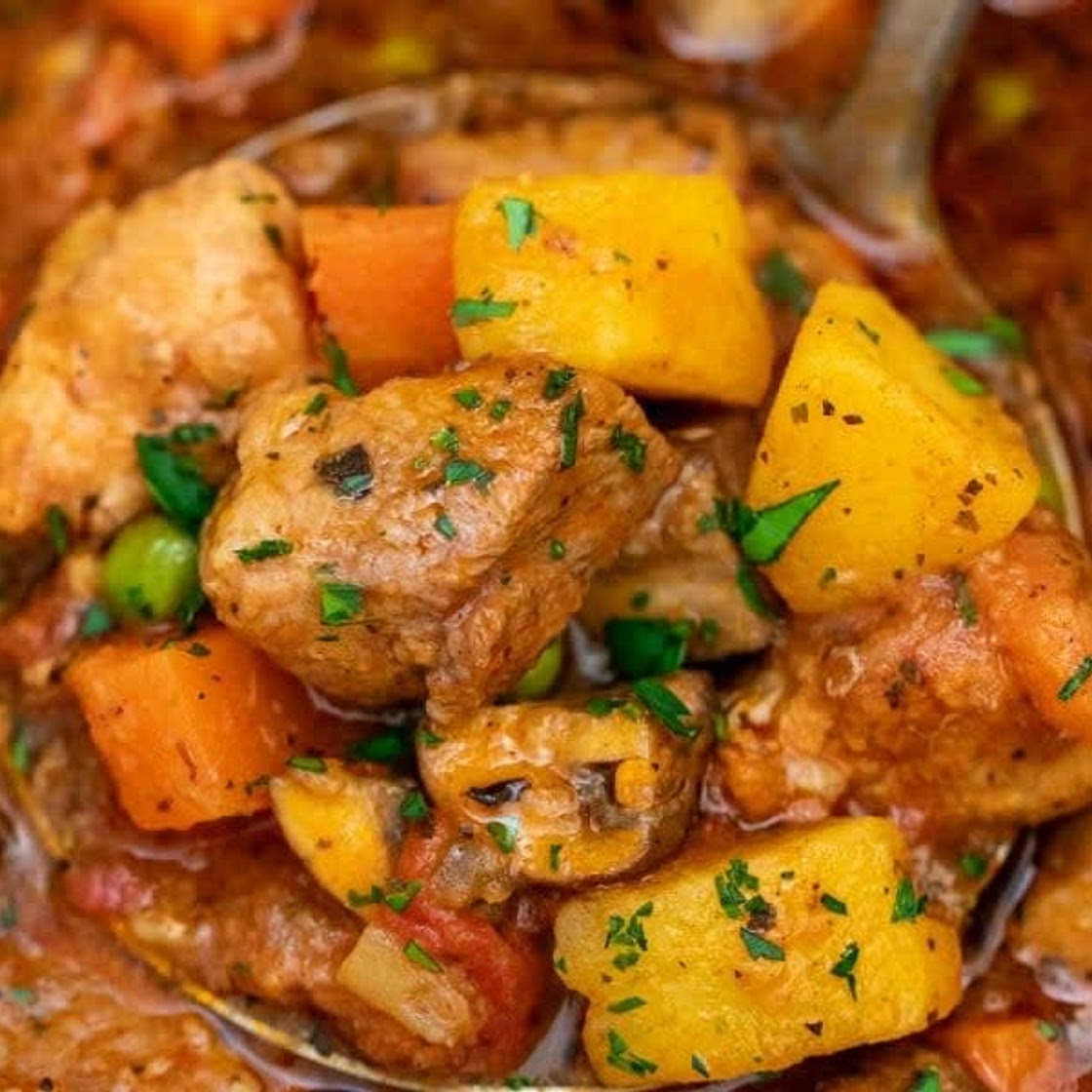 Pork and root vegetable stew