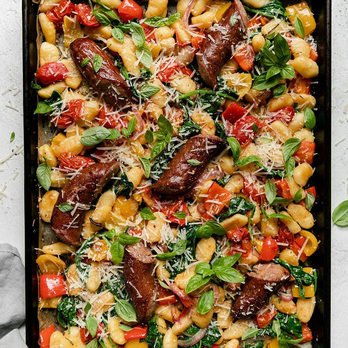 Sheet Pan Gnocchi With Kielbasa and Vegetables