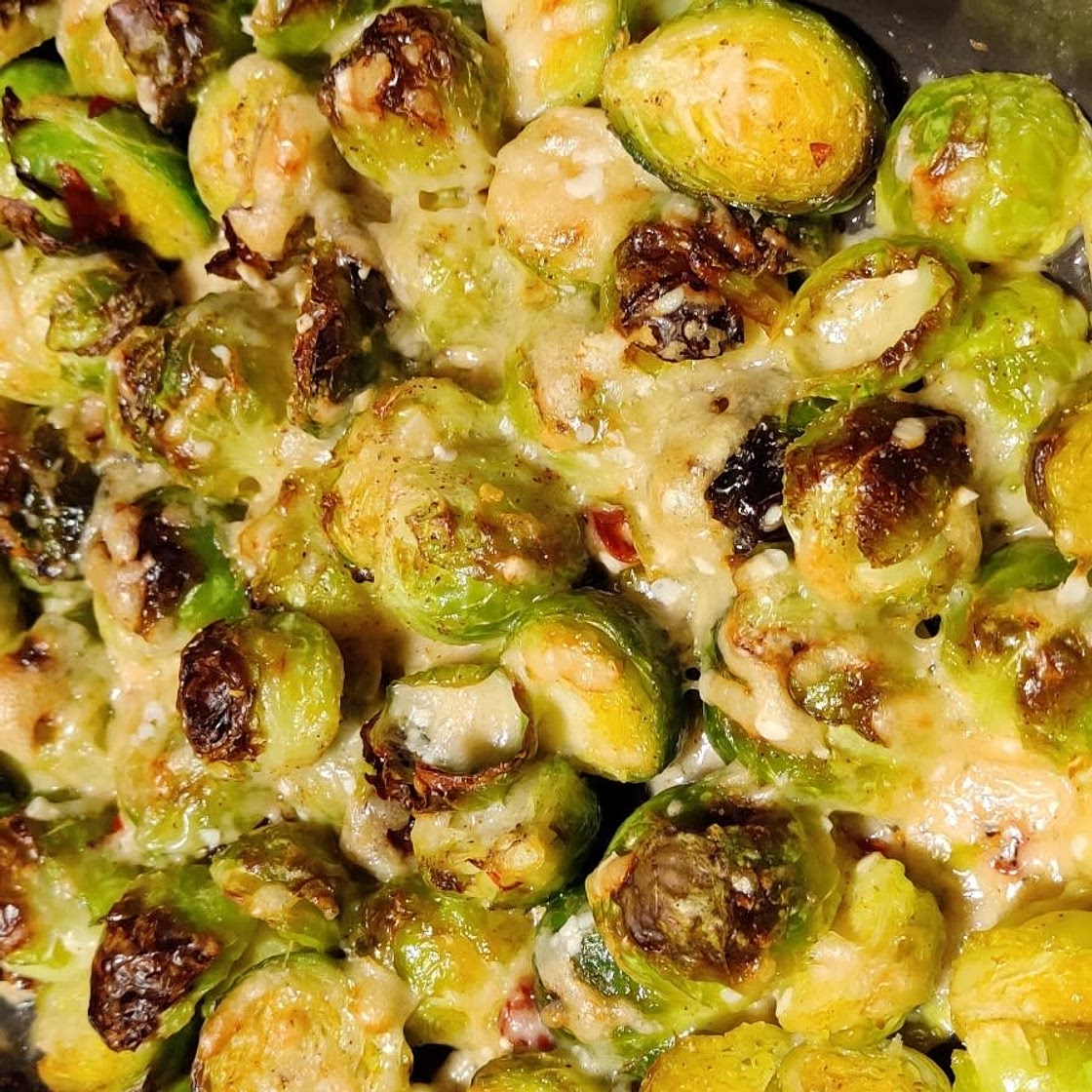 Parmesan Brussels sprouts