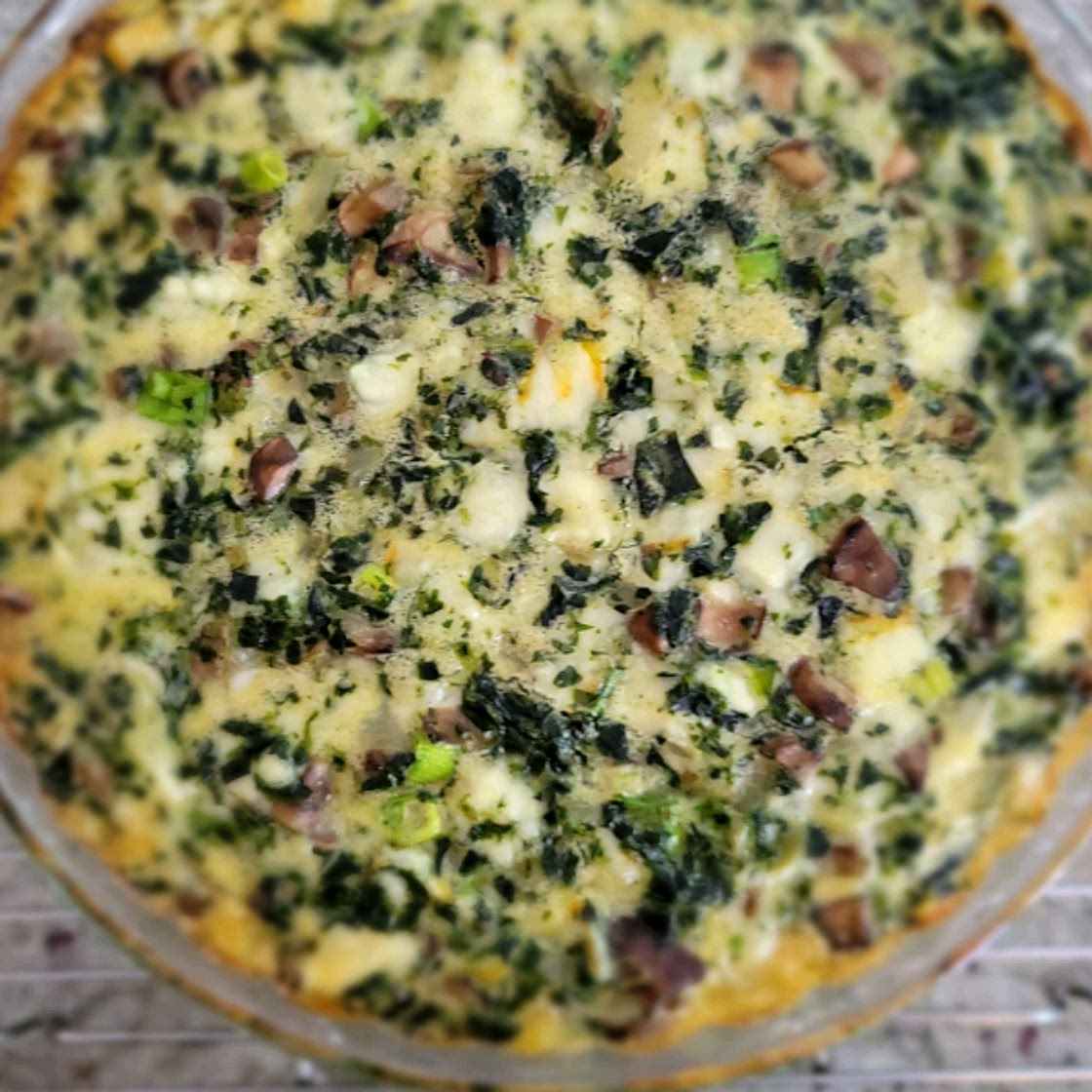Crustless Spinach Quiche