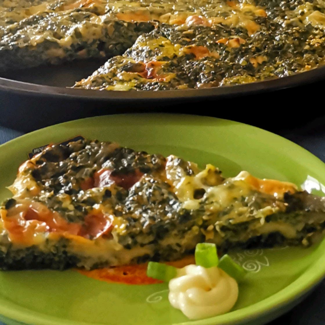 Crustless Spinach Quiche