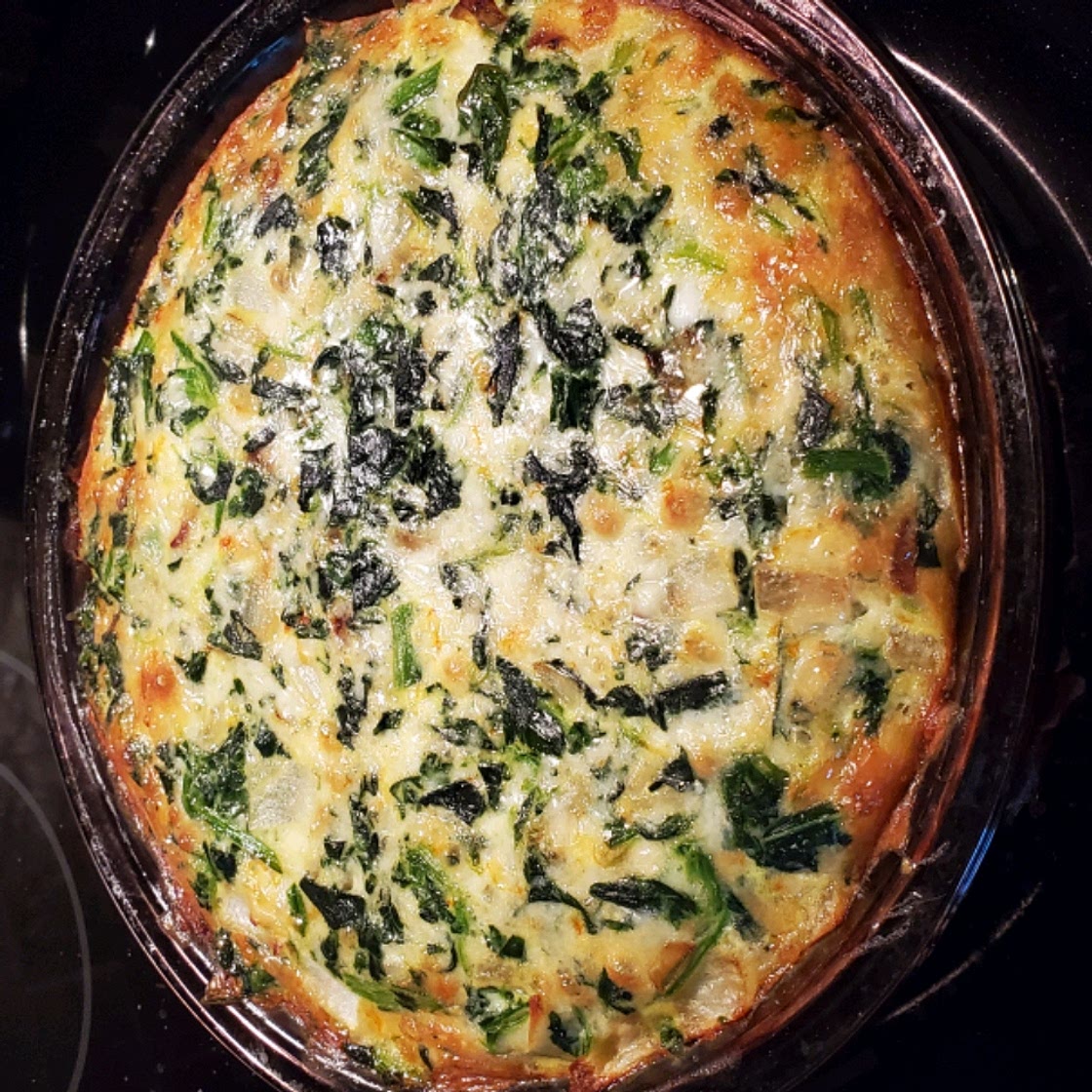 Crustless Spinach Quiche