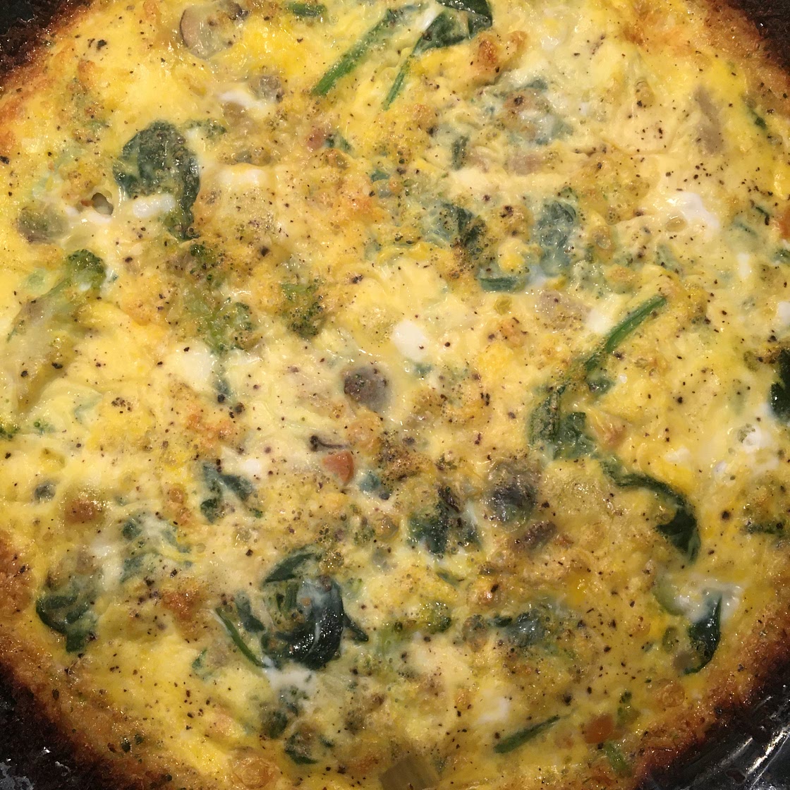 Crustless Spinach Quiche
