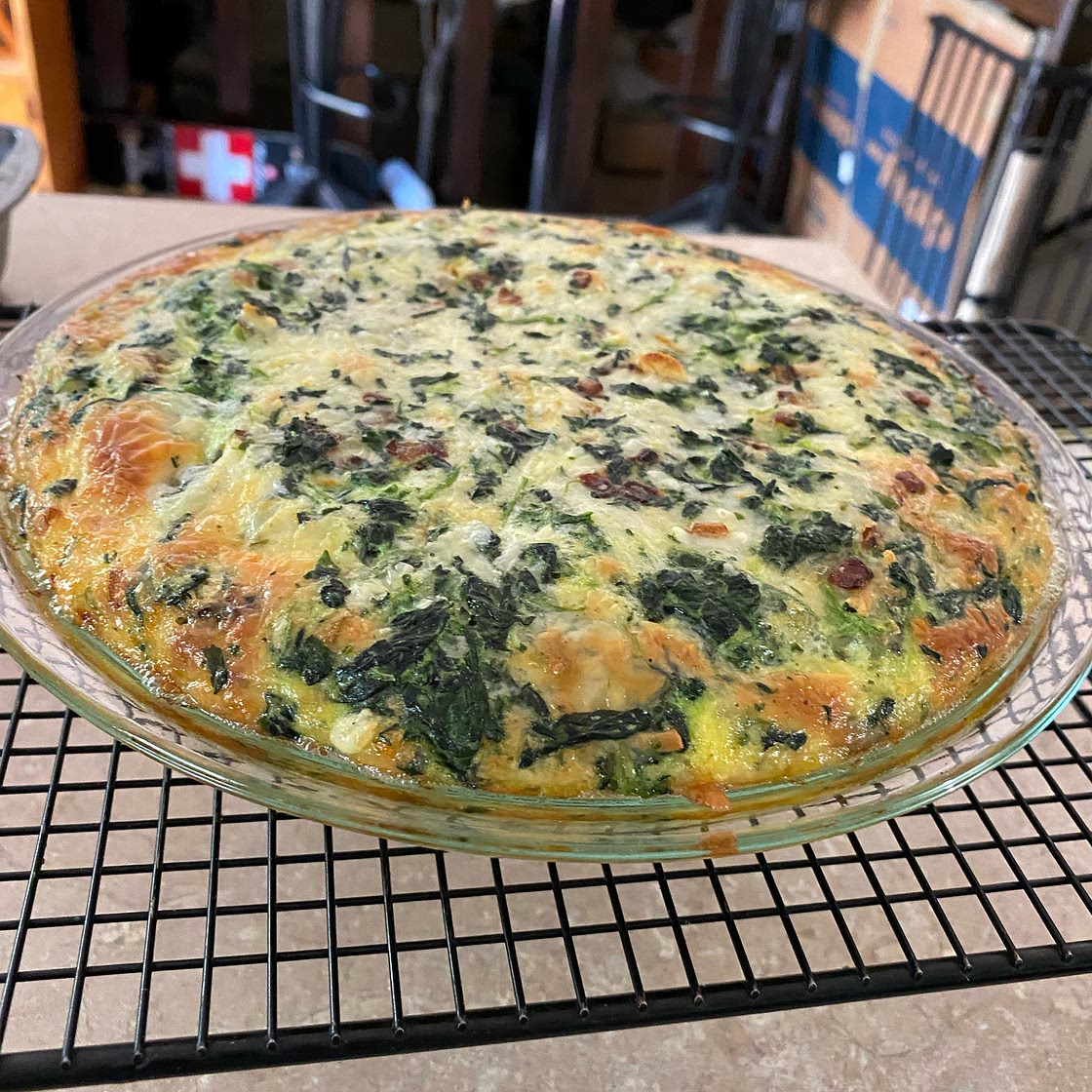 Crustless Spinach Quiche