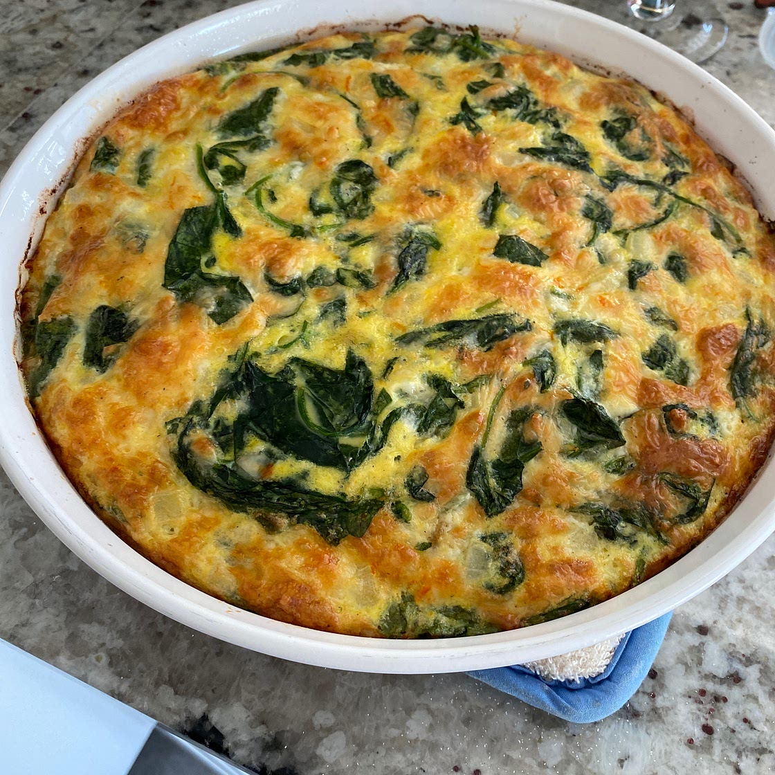 Crustless Spinach Quiche