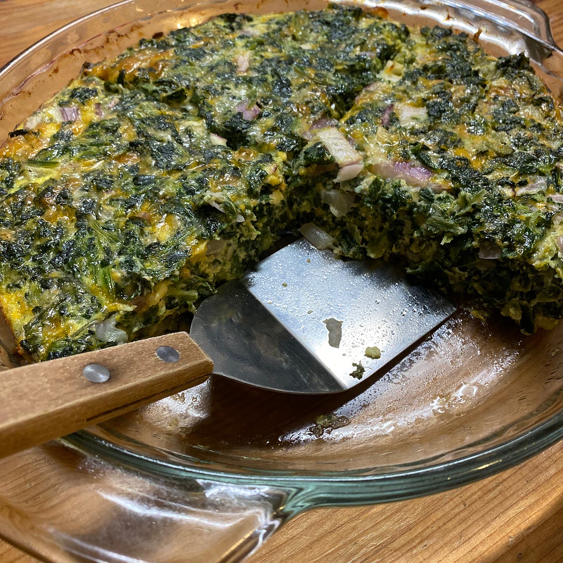 Crustless Spinach Quiche