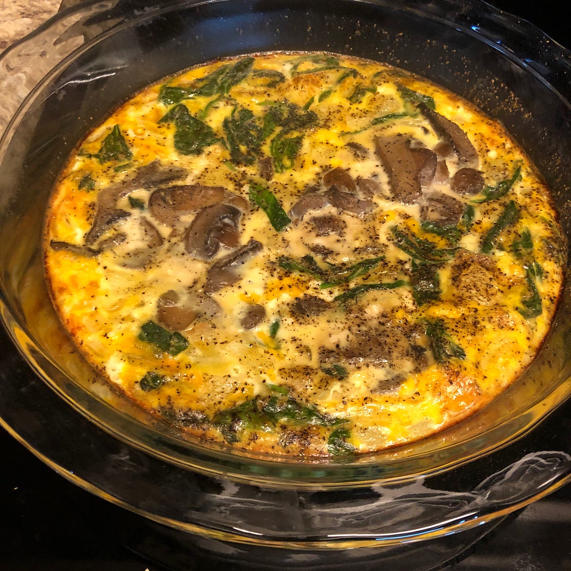 Crustless Spinach Quiche