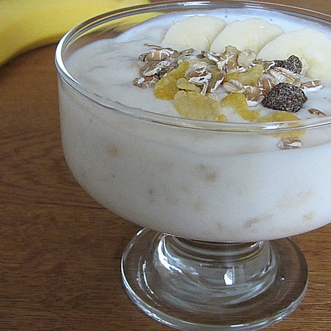 Joghurtmüsli mit Banane