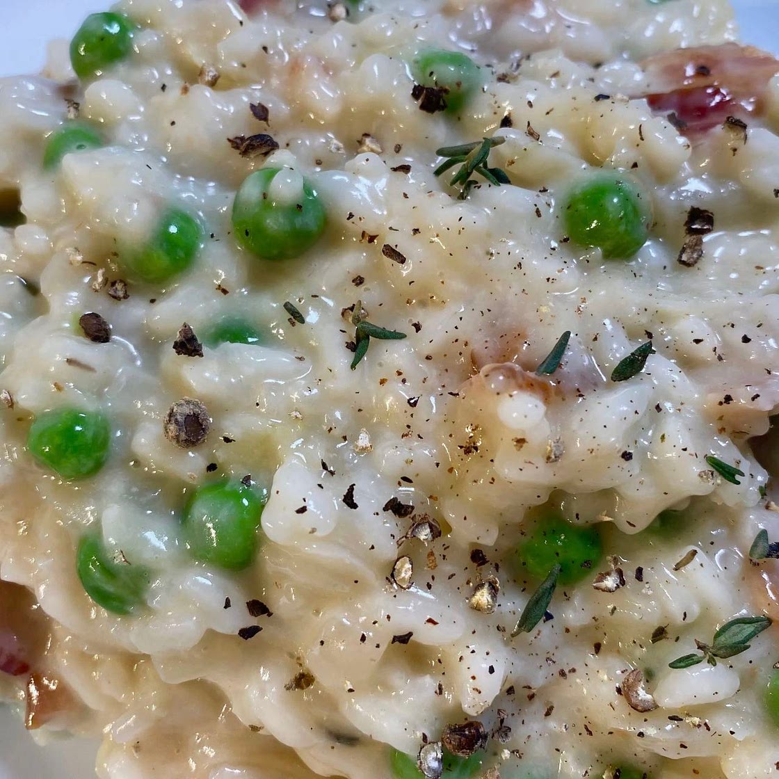 Bacon and Pea Risotto