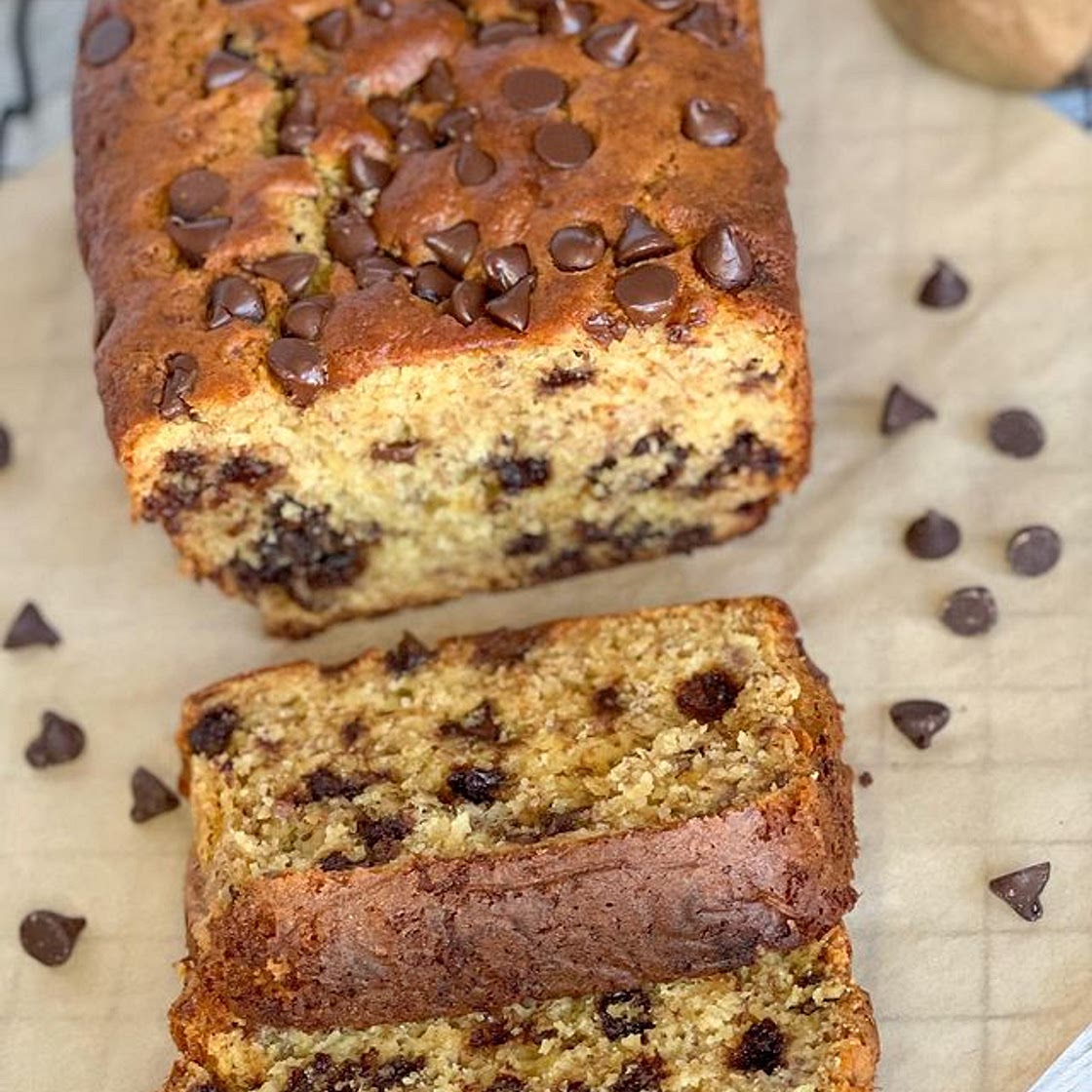 Banana chocolate chip bread