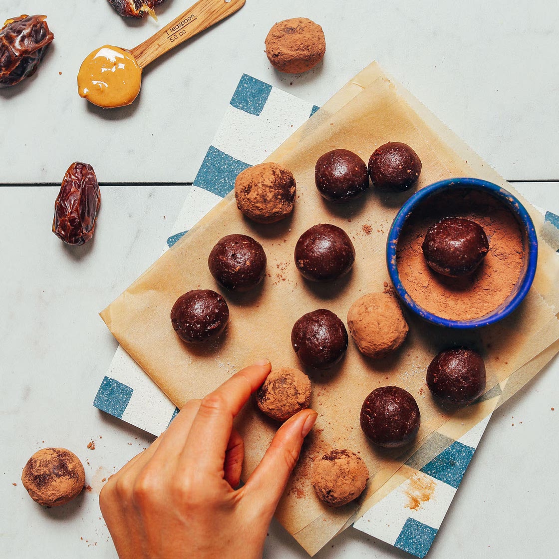 10-Minute Chocolate Truffles (Date-Sweetened)