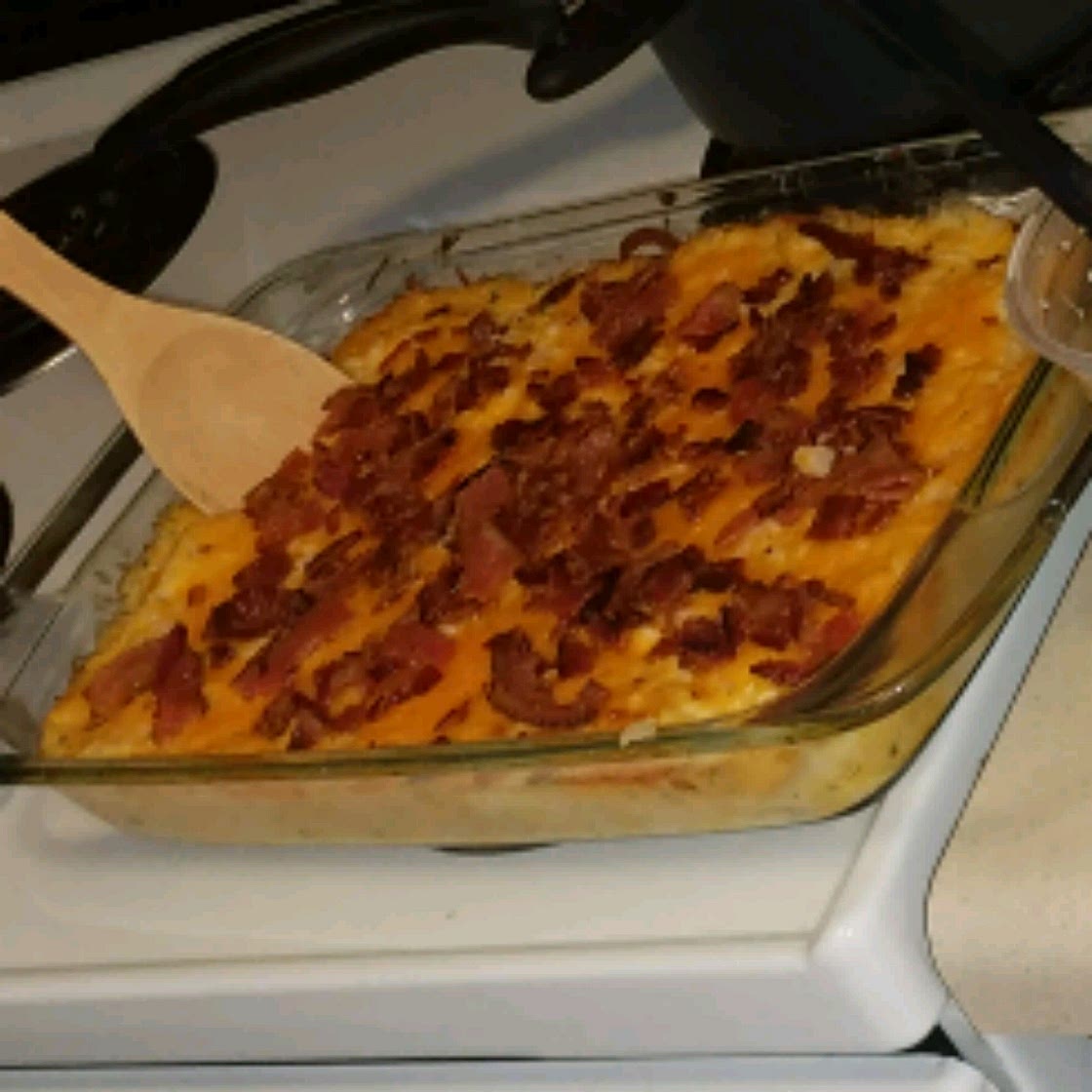 Twice Baked Potato Casserole With Bacon
