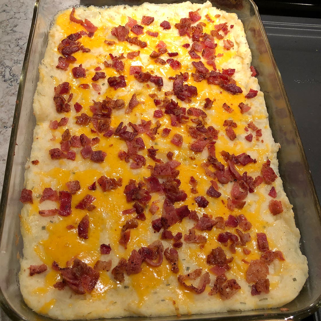 Twice Baked Potato Casserole With Bacon