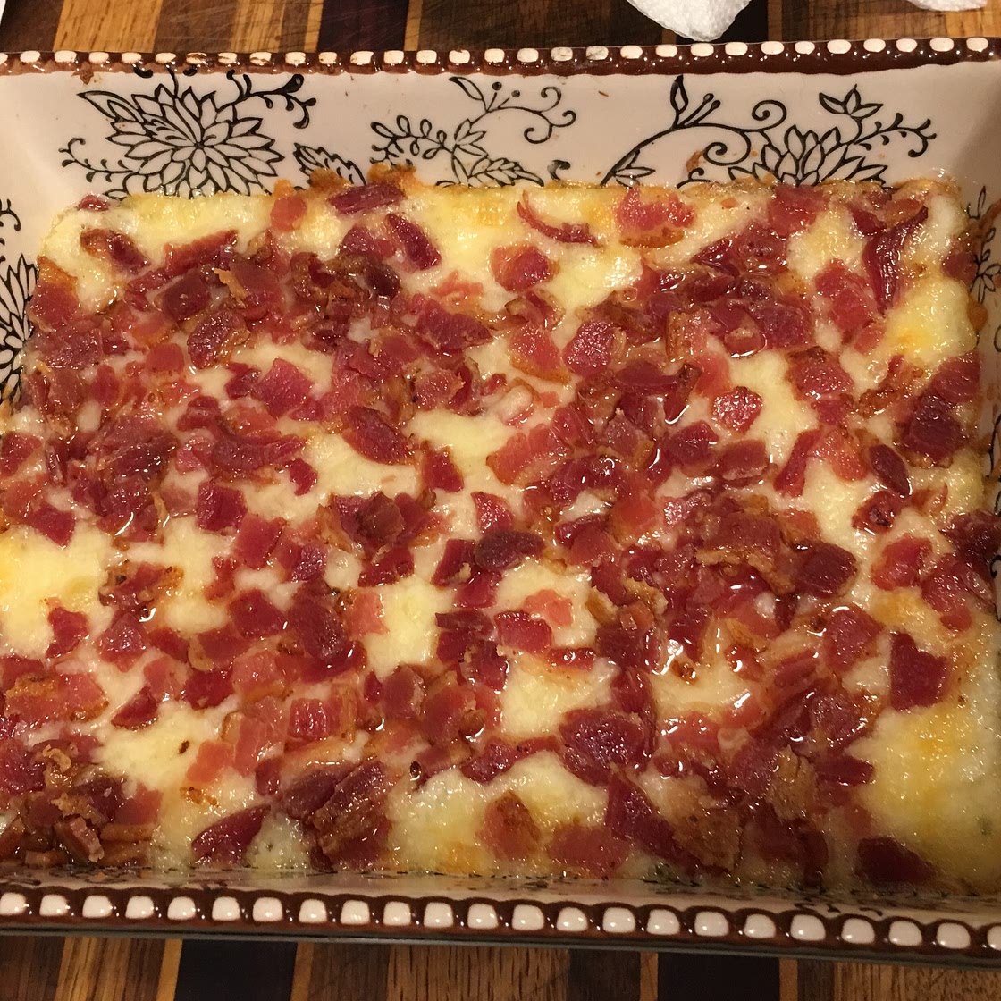 Twice Baked Potato Casserole With Bacon