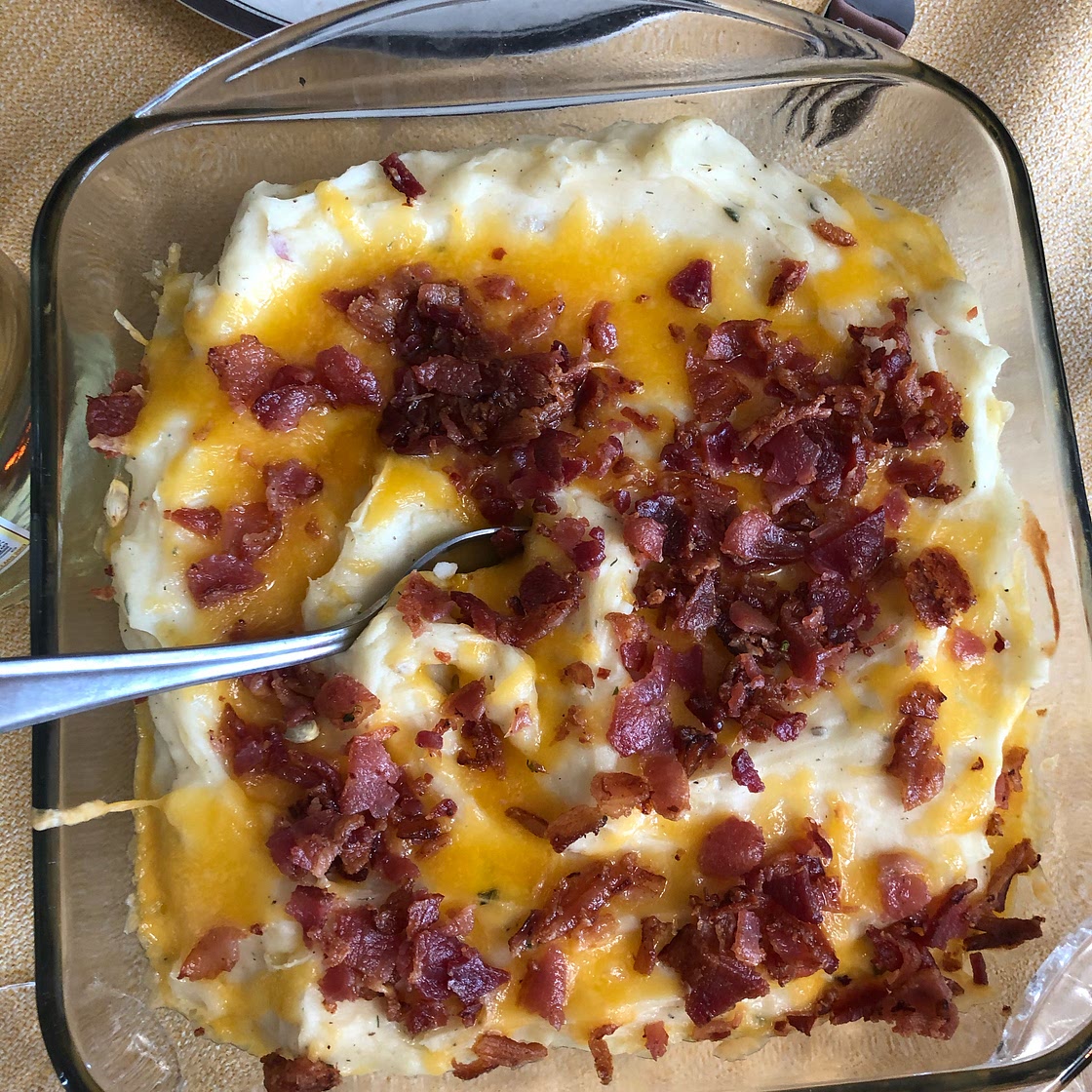 Twice Baked Potato Casserole With Bacon