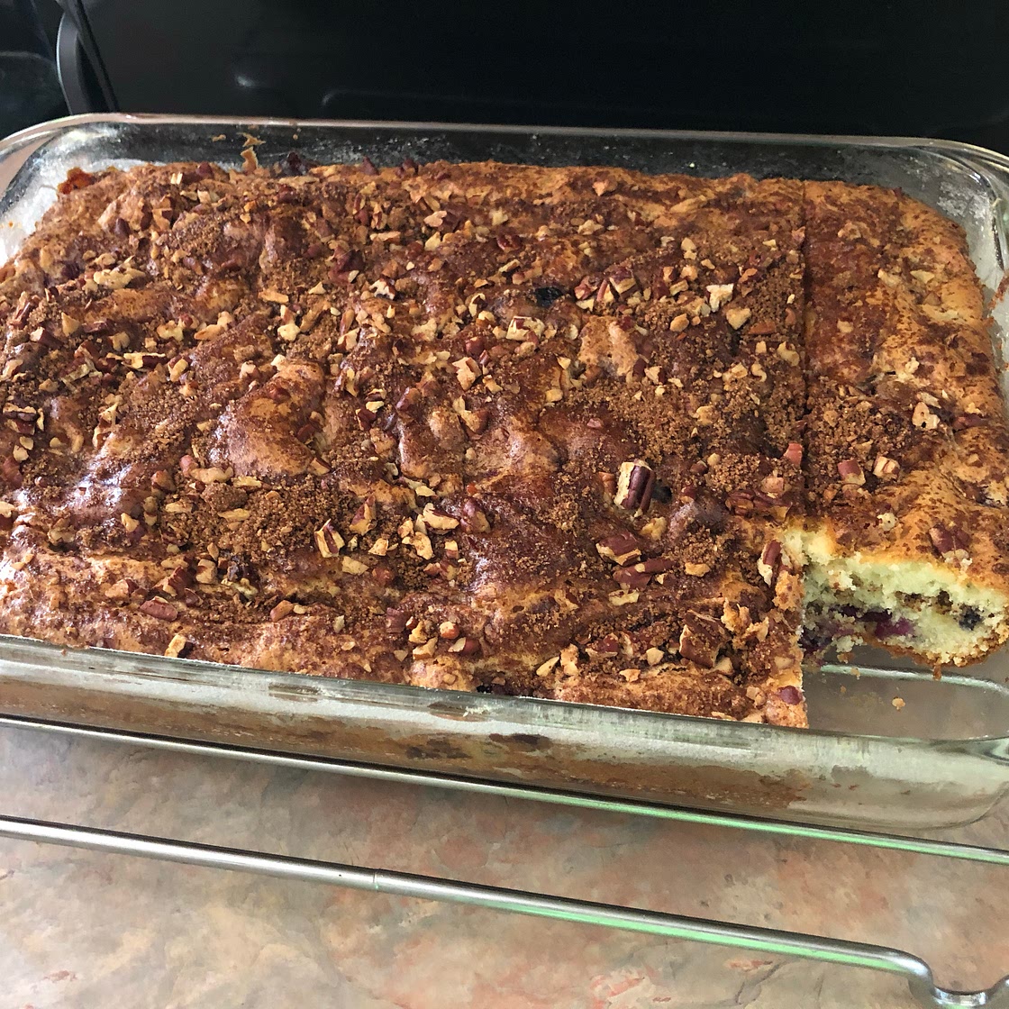 Blueberry Sour Cream Coffee Cake