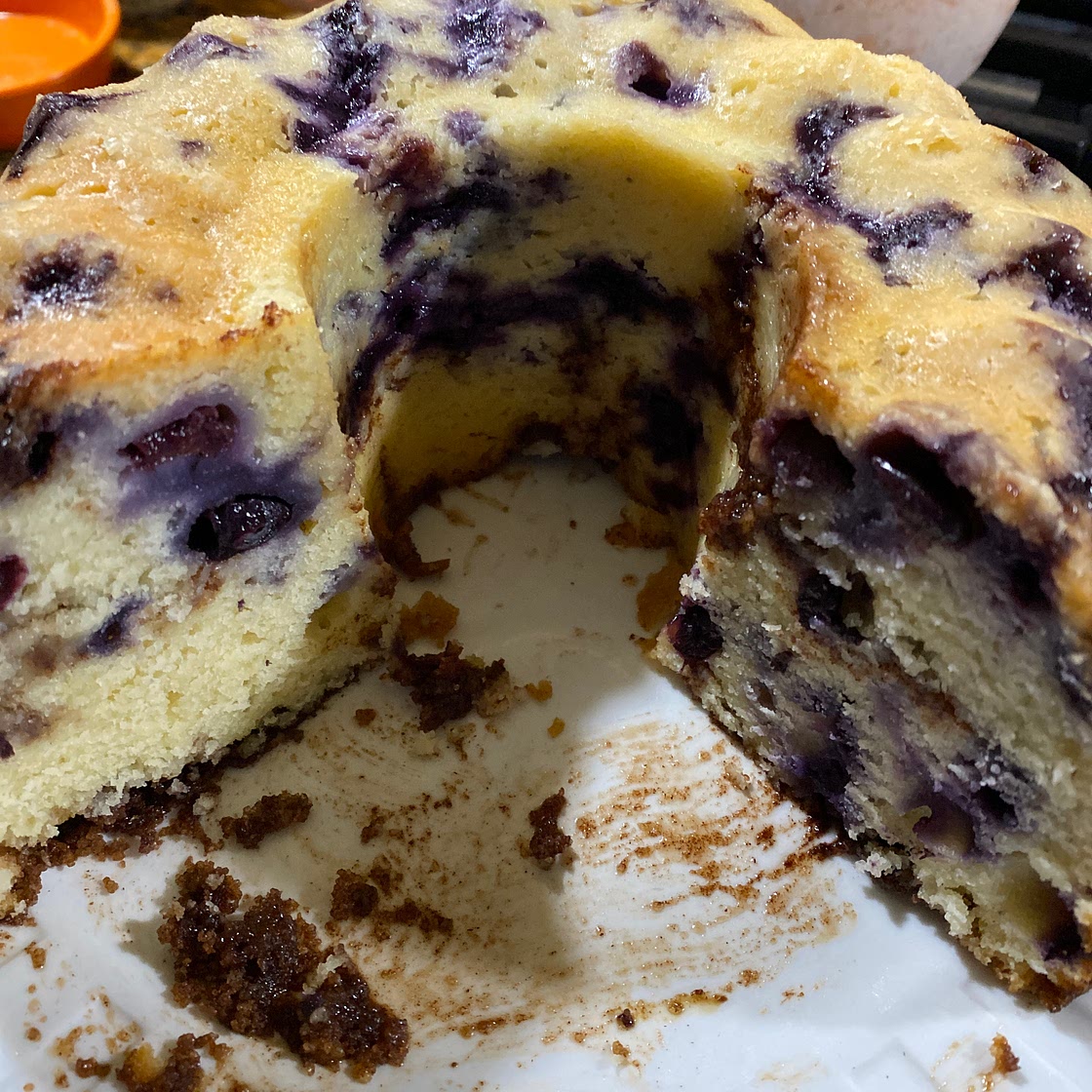 Blueberry Sour Cream Coffee Cake