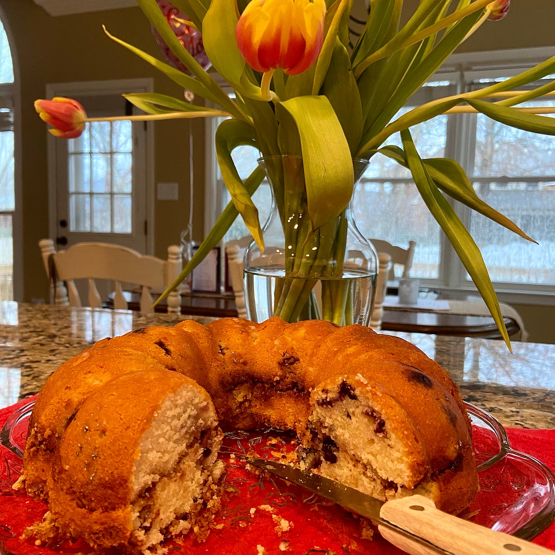 Blueberry Sour Cream Coffee Cake