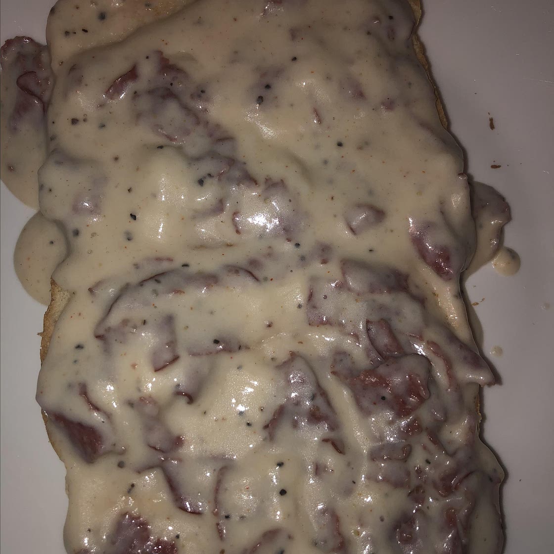 Creamed Chipped Beef on Toast